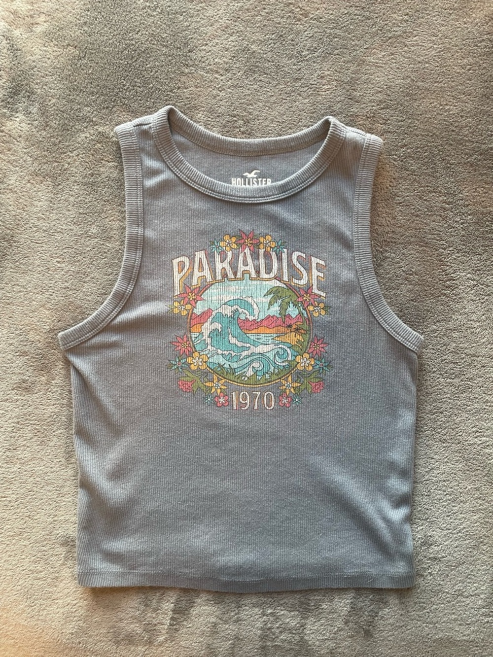 Hollister retro tropical tank top